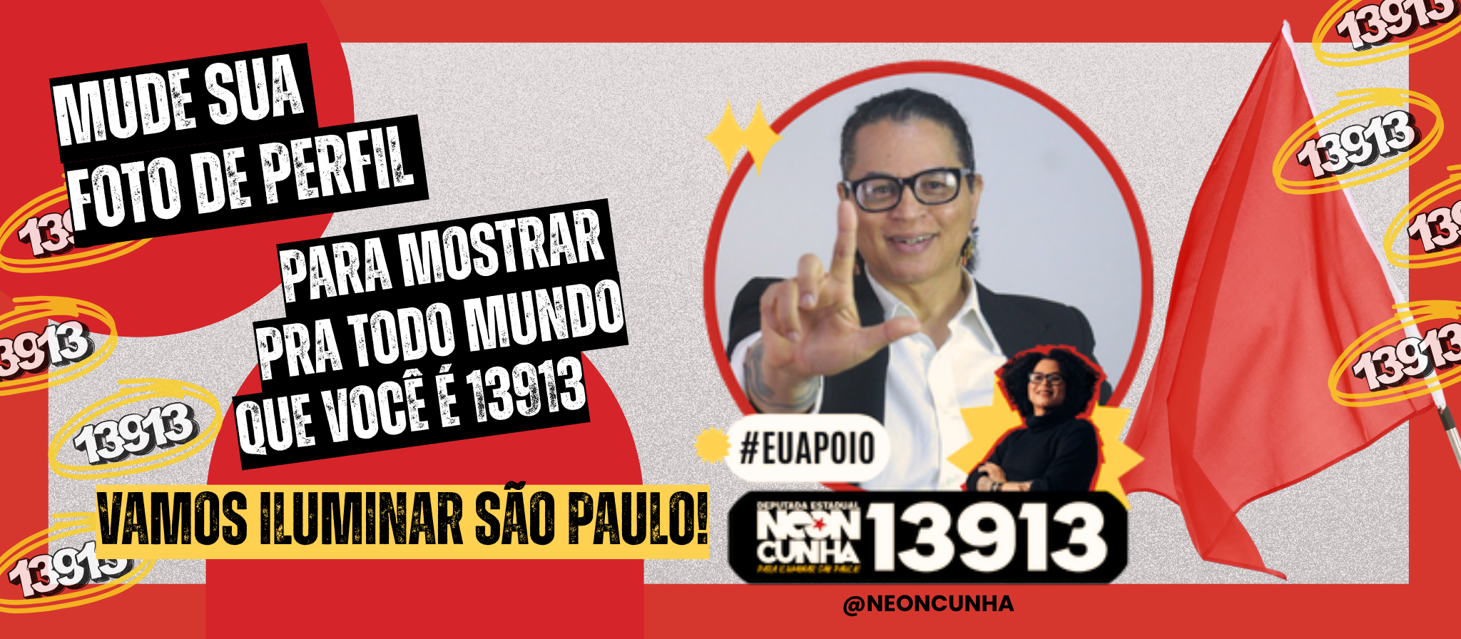 Mude sua foto de perfil para mostrar seu apoio